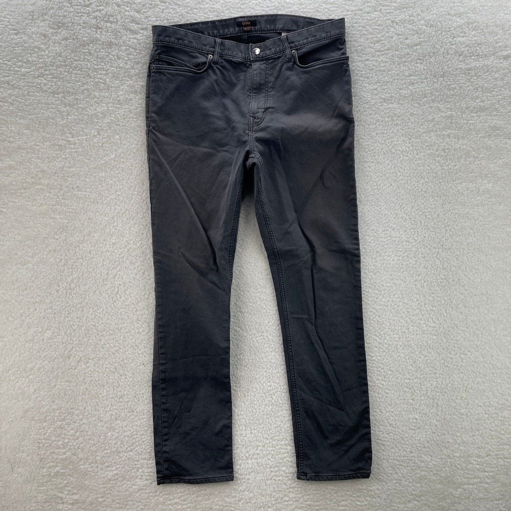 Quince Pants Mens 34x32 Gray Traveler 5 Pocket Comfort Stretch Preppy Casual